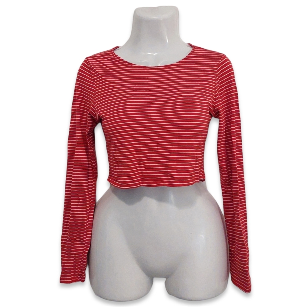 Heart & Hips - Cropped Red Long Sleeve